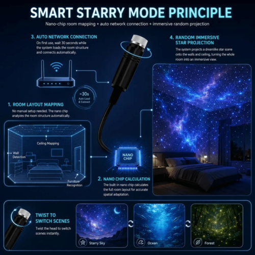 Comauo Night Light Projector (Official Retailer) [year]
